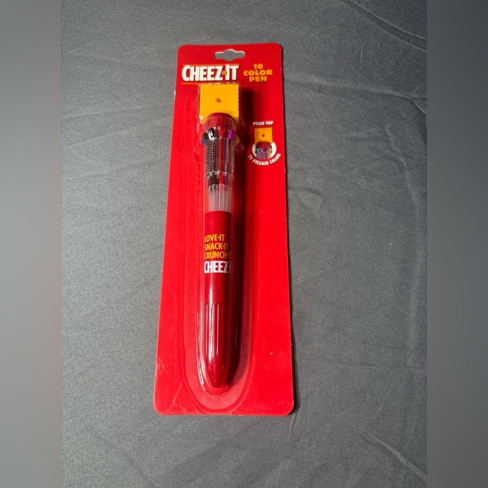 New Cheez-It themed 10-color multicolor pen. NWT